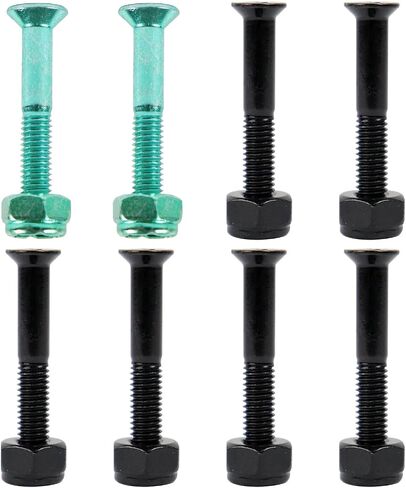 Dime Bag Skateboard Mounting Hardware Hit of Color Phillips Nuts and Bolts - Essential Parts to Mount Skateboard Trucks to Deck - Choose Size and Color in Kuwait