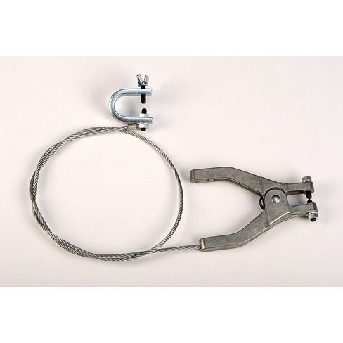 Justrite 3' Antistatic Ground Wire, Flexible Grounding Cable with C Clamp & Hand Clamp Ends, Made in The USA, 08498 in Kuwait