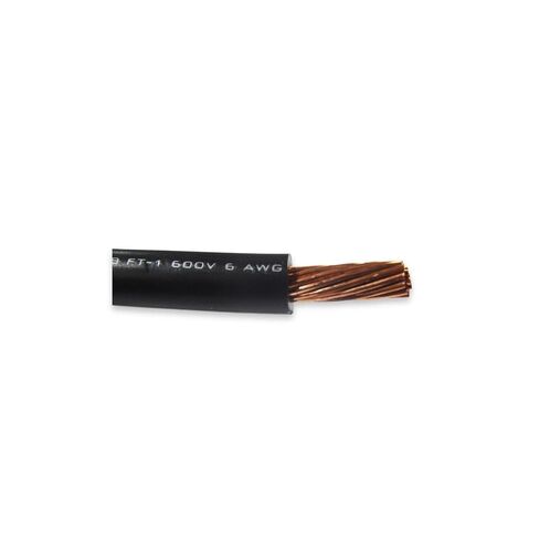 كابل بديل بقياس 6 Awg سلك أسود من النحاس SGT الأساسي بطول 20 قدم سلك إصلاح متعدد الأغراض للسيارات للاستخدام الشاق في التطبيقات العالمية in Kuwait
