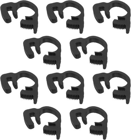 YARNOW 20pcs Heavy Duty Plastic Tube Clamps 9.1-10.2mm Ratcheting Hose Clamp Attachment Clips for Automotive and Industrial Pipe Connections in Kuwait