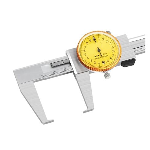Outside Groove Dial Caliper with Flat Points 0-150 0-200mm 0.02mm Measure Shaft Size and Surface Groove Diameter of Parts(0-150mm L39 456) in Kuwait
