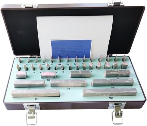 Gage Block Set 38PC 47PC Grade 0 Accuracy 0.00045mm Steel Gcr15 1.005-10-30-50-100mm(Set 47PCS Grade 0) in Kuwait