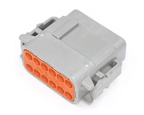 TE CONNECTIVITY DT06-12SA DT Series حجم الاتصال 16 12 طريقة توصيل رمادي - 5 عناصر (عناصر) in Kuwait