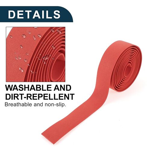 Bike Handlebar Tape Non-Slip | Bicycle Handlebar Grip Tape Red 1 Pair in Kuwait