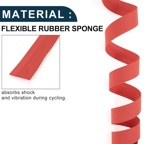 Bike Handlebar Tape Non-Slip | Bicycle Handlebar Grip Tape Red 1 Pair in Kuwait