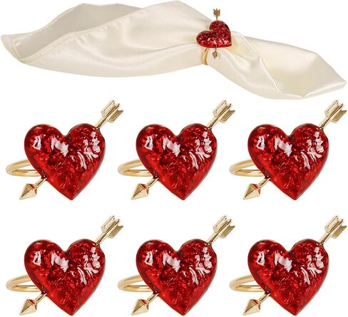wonlex 250th Patriotic Bow Napkin Rings Set of 6, Alloy Red Blue White Bow Napkin Ring Serviette for Fourth of July, Table Decor, Banquet, Family, Festive Dinning in Saudi Arabia