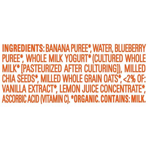 HAPPY TOT BABY Organic Banana Blueberry Yogurt & oats Super Morning, 4 OZ in Saudi Arabia