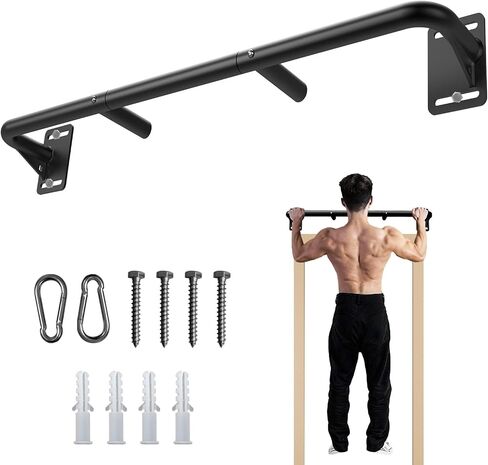 FITARC WALD MUTTH MOUNT BAR UP BAR ، JOIST MOUNT Chin Up Bar للمدخل ، البناء الصلب ، معدات الصالة الرياضية المنزلية in Kuwait