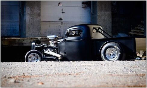 Hot Rod Truck Decal Vinyl Bumper Sticker 5" in Kuwait