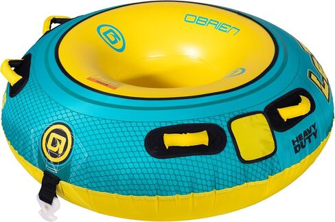 O'Brien LeTube Towable Tube – 1 Person Donut-Style Inflatable Water Tube for Boating, Lake, and Watersports – 56" Durable PVC & Nylon Cover with Lightning Valve and Quick Connect Tow Hook in Kuwait