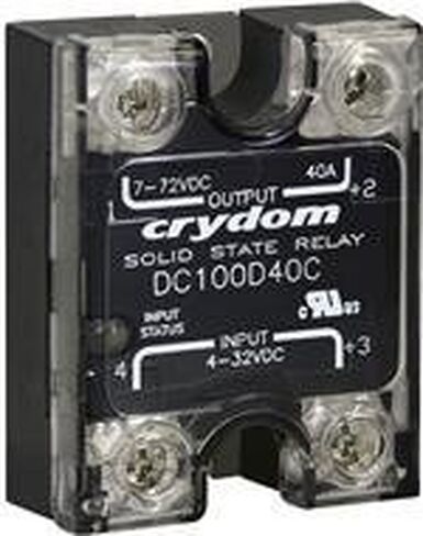 مرحل الحالة الصلبة Omron - التركيب الصناعي SSR، 48VDC/100A، 4-32VDC، تلقائي، مفتوح عادة، حامل السكك الحديدية DIN in Kuwait