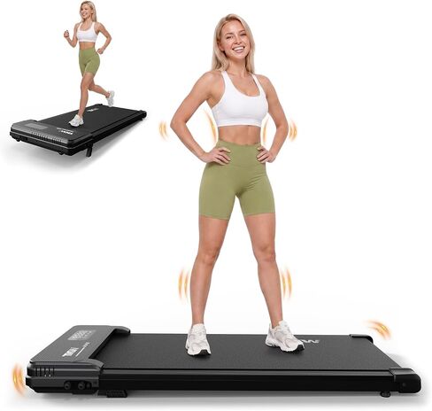 Walking Pad with Vibration Plates, 3 in 1 Walking Vibration Pad, Walking Pad with Incline, Under Desk Walking Pad with Remote Control and LED Display for Home Small Space in Kuwait