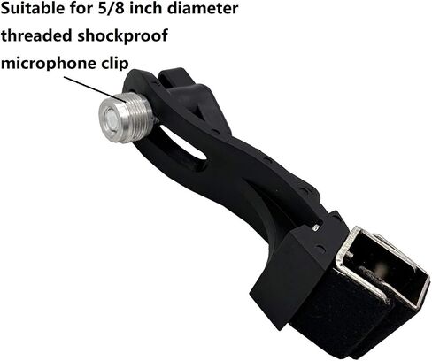 Jiayouy Drum Rim Microphone Clip Adjustable Plastic and Metal Drum Microphone Mount Clamp for Snare Tom Drum Percussion Hoop in Kuwait
