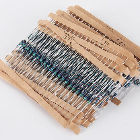 30 Values 300pcs Resistor Kit 0 Ohm-10M Ohm 1/4W ±1% 0.25 Watt Metal Film Resistors Assortment Kit in Kuwait