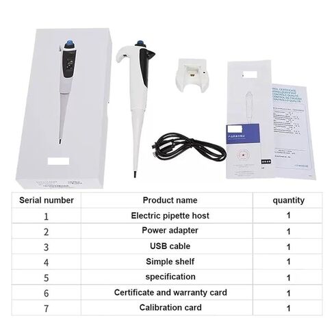 Pipette, Pipette, 0.5~1000 Microlitre Electronic Single-Channel Automatic Capacity Programmable in Saudi Arabia