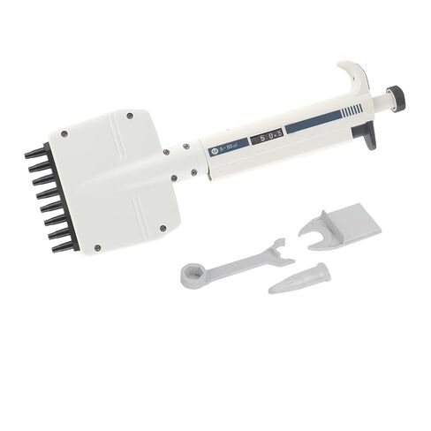 Pipette, Pipette, 5‑50μl Vraiable Volume Manual Adjustable Mechanical Pipettor Pipet Laboratory Tool in Saudi Arabia