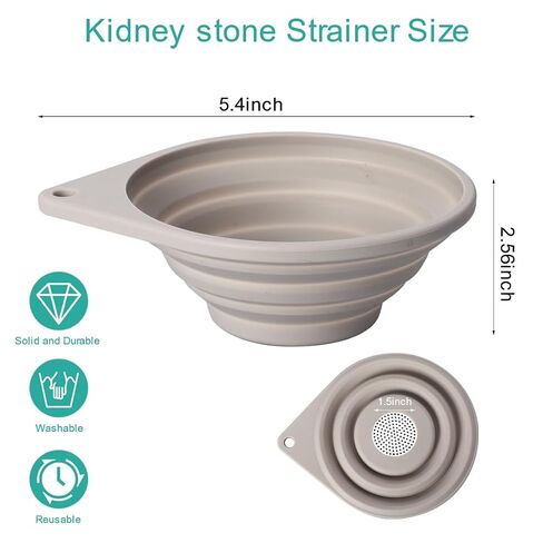 2 Pack Collapsible Calculi Strainer Kidney Stone Collector Funnel with Mesh Screen Filters for Analysis Testing in Saudi Arabia