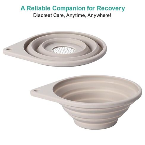 2 Pack Collapsible Calculi Strainer Kidney Stone Collector Funnel with Mesh Screen Filters for Analysis Testing in Saudi Arabia