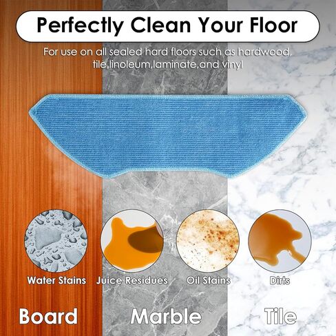 (4 Pack) M2 Pro Replacement Mop Pads Compatible with Lefant M2 Pro/ M2S Pro/ M1 Robot Vacuum Cleaner, Mop Cloths Accessories in Saudi Arabia