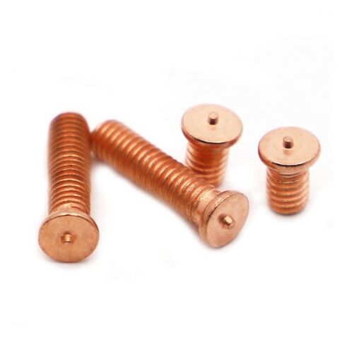 Weld Studs, M3 M4 M5 M8 M10 Carbon Steel Copper Plated Stud Spot Welding Screw Solder8mm, 50pcs(8mm,M3 50pcs) in Saudi Arabia