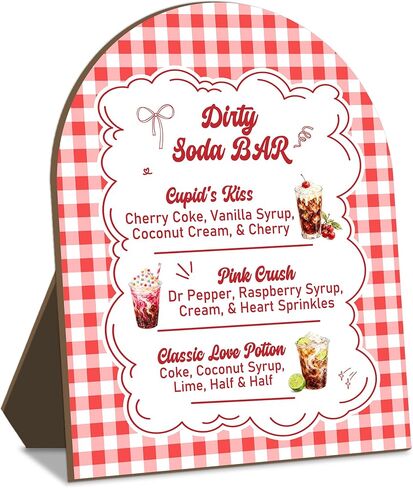 لافتات بار دش الزفاف Dirty Soda، إنها جاهزة للبوب Dirty Soda Bar ترحيب بعلامة منضدية خشبية مقاس 8 × 10 بوصات، مثالية لحفلات استقبال المولود الجديد وحفلات الزفاف وحفلات أعياد الميلاد in Kuwait