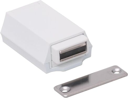 Sugatsune ML-ZN80 3-7/16" Long Zinc Magnetic Cabinet Push Latch for Large Doors - White in Kuwait