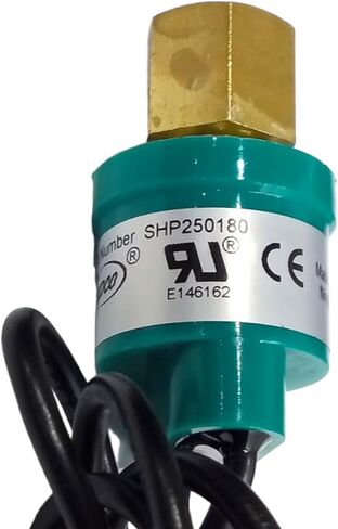 Supco SHP250180 مفتاح الضغط العالي مفتوح: 250 رطل لكل بوصة مربعة إغلاق: 180 رطل لكل بوصة مربعة للتبريد والتدفئة والتهوية وتكييف الهواء (HVAC) in Saudi Arabia