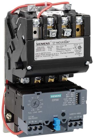 Heavy Duty Motor Starter, Solid State Overload, Auto/Manual Reset, Open Type, Standard Width Enclosure, 3 Phase, 3 Pole, 0 NEMA Size, 0.25–1A Amp Range, A Frame Size, 110-120/220-240 at 60Hz Coil Voltage in Kuwait