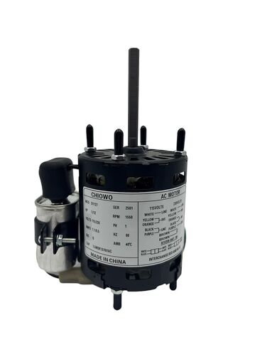 محرك مروحة تبريد D1127 9721 1/12 حصان، 115/230 فولت، 1550 دورة في الدقيقة، متوافق مع فاسكو D1127، 9721، Heatcraft5008S 5008T، bohn25309101 in Kuwait