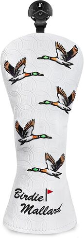 Mallard Golf Head Covers - Leather Driver Headcover Fairway Wood Cover Hybrid Head Covers Putter Headcover in Kuwait