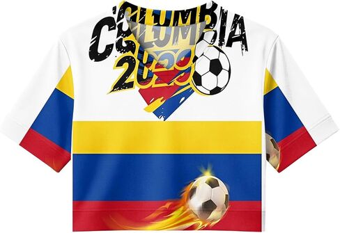 كأس العالم لكرة القدم قمصان 2026 المرأة قصيرة الأكمام Y2k المحاصيل القمم USA المكسيك جيرسي تنفس كرة القدم الجرافيك تيز in Kuwait