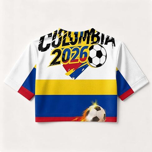 كأس العالم لكرة القدم قمصان 2026 المرأة قصيرة الأكمام Y2k المحاصيل القمم USA المكسيك جيرسي تنفس كرة القدم الجرافيك تيز in Kuwait