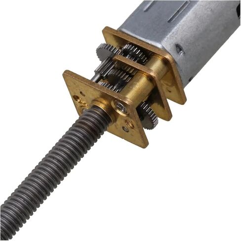 محرك M4 * 55 خيط N20 ذهبي وفضي تيار مستمر 6 فولت 1000 دورة في الدقيقة M455-N20 معدات تخفيض المعادن الصغيرة in Kuwait