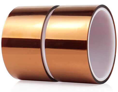 BOMEI PACK High Temperature Heat Resistant Polyimide Tape 2 inch x 16m (54ft), Adhesive Heat Transfer Tape, Heat Vinyl Thermal Sublimation Press Tape, No Residue for Masking, Soldering Circuit Board in Kuwait