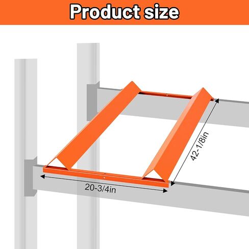 Zonon Pallet Rack Drum Cradle, 43 x 20-3/4 Inch Steel Cradle for 30 and 55 Gallon Drums, Fits 42 Inch Standard Pallet Industrial Storage Racks, Orange in Kuwait