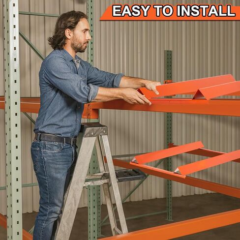Zonon Pallet Rack Drum Cradle, 43 x 20-3/4 Inch Steel Cradle for 30 and 55 Gallon Drums, Fits 42 Inch Standard Pallet Industrial Storage Racks, Orange in Kuwait