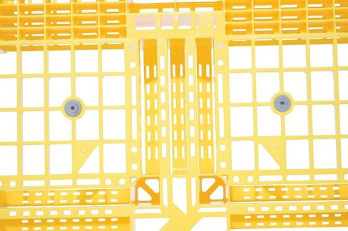 Vestil PLP2-4840-YELLOW High Density Polyethylene Pallet 39-3/8 In. x 47-3/8 In. x 6 In. 8000 Lb. Capacity Yellow in Kuwait