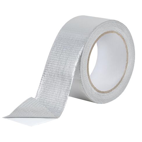 Aluminum Foil Tape - 2 Inch X 66 Feet, 5.91 Mil Thick Fiberglass Reinforced High Temperature Heat Shield Tape for HVAC, Hose and Auto Use in Kuwait