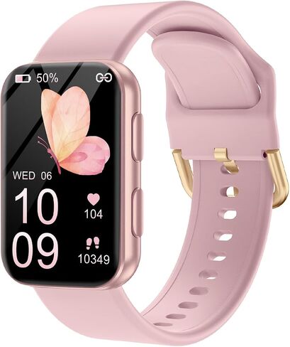 MorePro Health Fitness Tracker for Women Men, 24/7 Heart Rate Blood Pressure & Oxygen Monitoring, Sleep Tracker, 100+ Sport Modes Smart Watch, IP68 Waterproof, 2 Bands, Compatible Android iOS in Kuwait