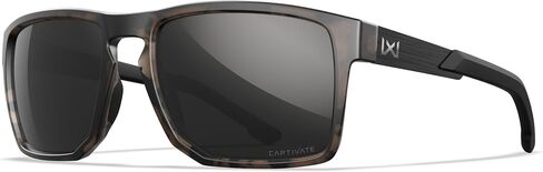 Wiley X Apex Captivate Polarized Sunglasses, Safety Glasses for Men and Women, UV Eye Protection for Shooting, Fishing, Biking, and Extreme Sports, Matte Tortoise Brown Frames, Black Mirror Lenses in Kuwait