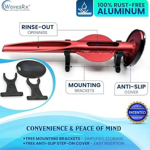 WAVESRX Beach Anchoring Bundle for PWC | 12" WaveCobra Aluminum Spike Stern Anchor + 7ft AnchorMate Flat Bungee (Stretches to 14ft) | Ultra-Light Patented Design Keeps Your Jet Ski Securely Anchored in Kuwait