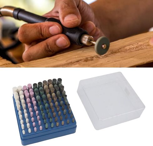aqxreight 100Pcs Polishing Bits 3 0mm Shank Sanding Abrasive Tips Buffing Kits Wool Sesame Rubber Cowhide Abrasive Stone and Has ROU Polishing Bits3 0mm BitsRotary in Kuwait