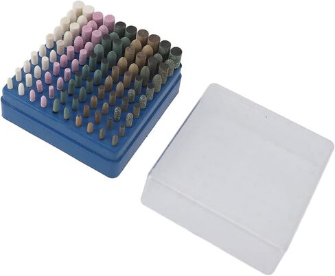 aqxreight 100Pcs Polishing Bits 3 0mm Shank Sanding Abrasive Tips Buffing Kits Wool Sesame Rubber Cowhide Abrasive Stone and Has ROU Polishing Bits3 0mm BitsRotary in Kuwait