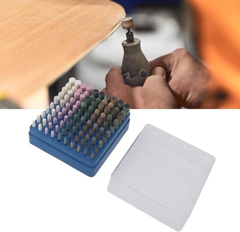 aqxreight 100Pcs Polishing Bits 3 0mm Shank Sanding Abrasive Tips Buffing Kits Wool Sesame Rubber Cowhide Abrasive Stone and Has ROU Polishing Bits3 0mm BitsRotary in Kuwait