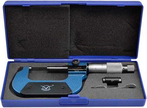 Prolinemax Digital Counter Outside Micrometer Range 1-2 Inch Graduation: 0.0001 Inch Ratchet Stop Thimble in Kuwait