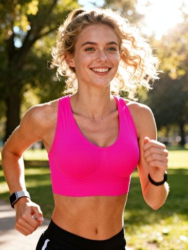 Seamless Sports Bra 3-Pack for Women – Wire-Free, Deep V-Neck, Wide Straps for Yoga, Running(Black+Coffee+Purple S) in Kuwait