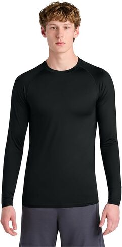 SPORT-TEK Unisex PosiCharge Compression Long Sleeve Tee | Moisture Wicking Gym Top for Men and Women, UPF 50 Protection in Kuwait