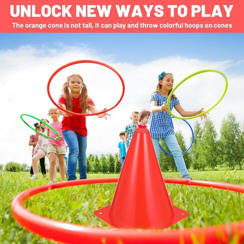 30 Pack 7 Inch Plastic Traffic Cones Sports Training Agility Marker Mini Cones for Soccer, Skating, Football, Basketball, Indoor and Outdoor Games Sports Practice Equipment in Kuwait