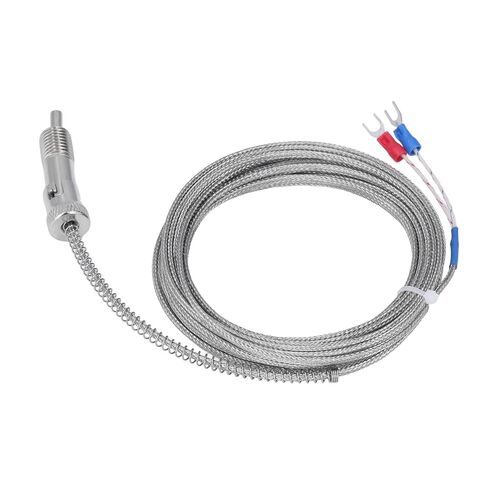 0-400°C M12 Type K Thermocouple Durable Compression Spring Sensor Probe for Industrial Use in Kuwait