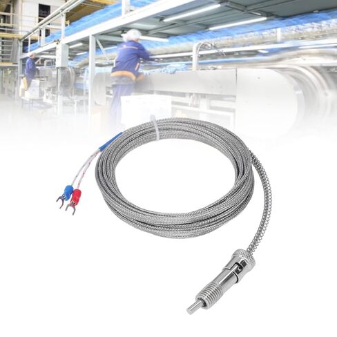 0-400°C M12 Type K Thermocouple Durable Compression Spring Sensor Probe for Industrial Use in Kuwait